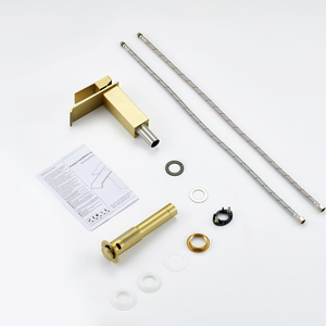 ก๊อกน้ำอ่างล้างหน้าแบบก้านเดียว สแตนเลส 304 รุ่นใหม่ ดีไซน์น้ำตก - Product Image 5