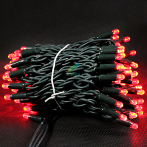Outdoor 10 metri 100 <span class=keywords><strong>String</strong></span> filo di gomma bianco e nero Led Fairy <span class=keywords><strong>String</strong></span> Light per la festa di natale giardino decorativo impermeabile - Product Image 5