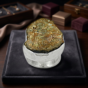 New Arrival Natural Stone Bezel Setting Classic Jasper Gemstone <b>Silver</b> <b>Ring</b> - Product Image 1
