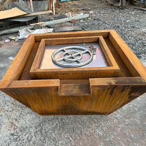 Foyers en acier Corten Foyer extérieur en métal au <span class=keywords><strong>propane</strong></span> Foyer de piscine Cascade Foyers à <span class=keywords><strong>gaz</strong></span> - Product Image 1