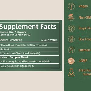 Cápsulas Probióticas Herbales Personalizadas para el Control del Apetito, Favorecen un Peso Saludable en Adultos, Suplemento Probiótico - Product Image 6