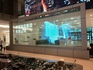 Indoor/Outdoor P3.91 LED Crystal <span class=keywords><strong>Film</strong></span> Pixel Screen Pendurado Instalação para Elevador Car TV Publicidade 3 Anos de Garantia SDK - Product Image 5