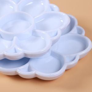 <span class=keywords><strong>Palette</strong></span> et plateau en plastique en forme de fleur BEST pour la peinture acrylique/<span class=keywords><strong>aquarelle</strong></span> des enfants, 8,3 cm - Product Image 6