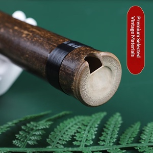 Flûte courte antique professionnelle de haute qualité pour débutant Shepherd Boy Cave Xiao, modè<span class=keywords><strong>le</strong></span> Zizhu ancien, conception à trous ouverts, Zhejiang, sans mécanisme - Product Image 2