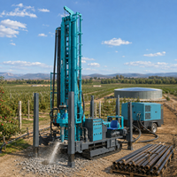 Foreuse de puits d'eau de 350 m, foreuse DTH pour l'irrigation agricole, le forage de puits profonds et l'exploration de puits d'eau.