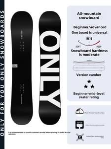 TERROR Small Blackboard <span class=keywords><strong>Snowboard</strong></span> Ensemble de <span class=keywords><strong>snowboard</strong></span> individuel élargi pour la neige sauvage et l'hiver, pour la carving bidirectionnelle et la glisse, modèle Hammerhead - Product Image 6