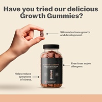 Vitamines Gélifiées D3 pour Enfants et Adolescents avec 5-HTP : Améliore la Mémoire et le Sommeil, Densité Osseuse Améliorée, Complément en Forme de Petits Ours