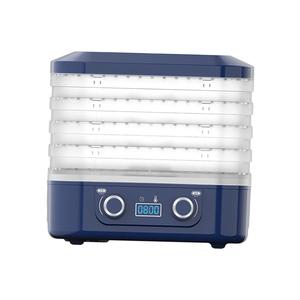 Essiccatore elettrico a 5 strati per alimenti in plastica resistente per frutta e verdura per uso domestico accessorio per vassoio a scatti da cucina blu - Product Image 3