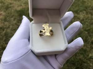 Su misura in acciaio inossidabile alla moda 18K placcato oro cartone animato anello carino gioielli per donne e ragazze ragazzi donne per regalo - Product Image 2