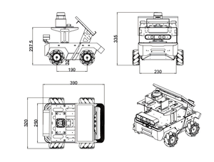 หุ่นยนต์เคลื่อนที่อัจฉริยะ | ระบบนำทางด้วยมุมมองที่3D การควบคุมแชสซีแบบวงปิดการจดจำท่าทางสำหรับการวิจัยและการศึกษา - Product Image 5