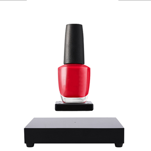 Thiết kế mới Acrylic Magnetic levitation Nước hoa hiển thị đứng nổi kính vuông Giày hiển thị với 4 LED ánh sáng - Product Image 2