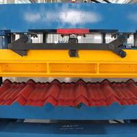 Máquina Formadora de Tejas Metálicas Corrugadas, Máquina para Fabricar Láminas Metálicas Trapezoidales para la Construcción de Edificios