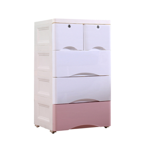 Commode en <span class=keywords><strong>plastique</strong></span> coloré à empiler, meuble de rangement pour enfants, à 2/4/5/<span class=keywords><strong>6</strong></span> couches - Product Image 2