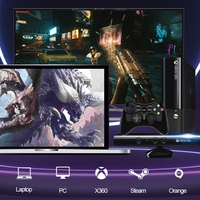 Controlador de juego de PC inalámbrico de 2,4G con adaptador Dongle, disparador lineal de doble vibración, compatible con ShootingPlus, controlador de juego remoto