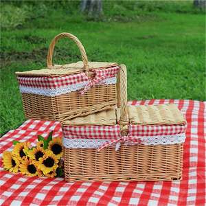 Mochila De pícnic Al Aire Libre Para Vino, 2 juegos, chucheras, Cesta, Juguetes Individuales - Product Image 1