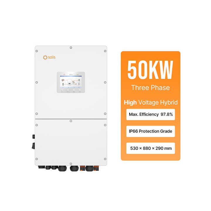 Solis Hybrid Solar Inverter S6-EH3P50K-H 50kW 30kVA 40kVA 50kVA 380V ...