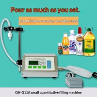 Machine de remplissage et de distribution de liquides semi-automatique CNC pour petites quantités, idéale pour les spiritueux, le lait, la sauce soja, la mise en conserve - Prix de gros