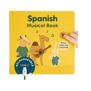 6 USB-C relaxants classiques rechargeables Livre sonore musical au coucher Libro Sonoro pour bébés et tout-petits Sommeil et relaxation - Product Image 1