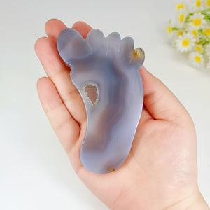 Ornements de pied en géode d'agate de qualité supérieure en gros, cadeaux de cristal de haute qualité idéaux pour les fêtes - Product Image 1
