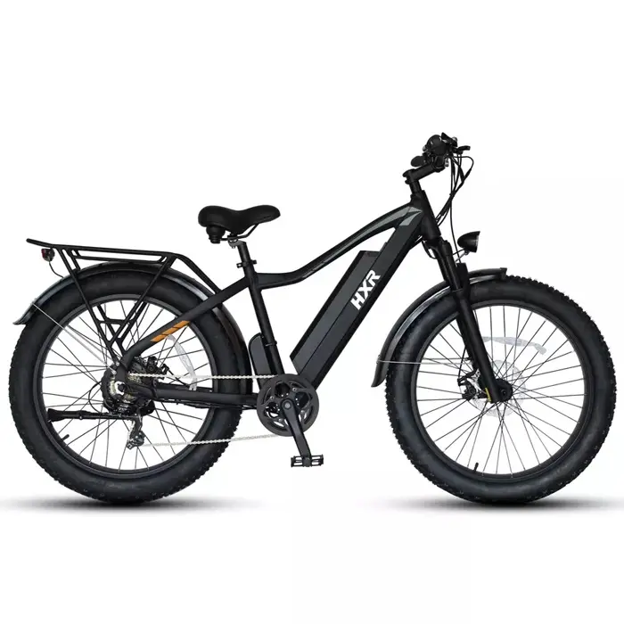 Vélo électrique de montagne à gros pneus avec batterie intégrée 500W/1000W