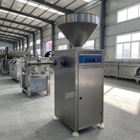 Machine électrique de traitement de la viande avec fonctions de remplissage et de ligature, en acier inoxydable 304, capacité de 100-500 kg/h, pour saucisses verticales de style allemand