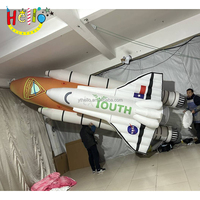 Fusée gonflable d'avion modèle publicitaire de décoration de fête à thème spatial