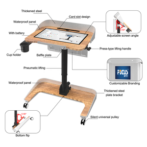 Podio Digital Inteligente con Ajuste de Altura, Transmisión Inalámbrica y Función de Temporizador, Venta al Por Mayor de Fábrica - Product Image 6