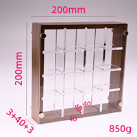 Étagères réglables modernes en acrylique écologique à 12 compartiments, polies, légères, faciles à assembler, présentoir portable sur pied