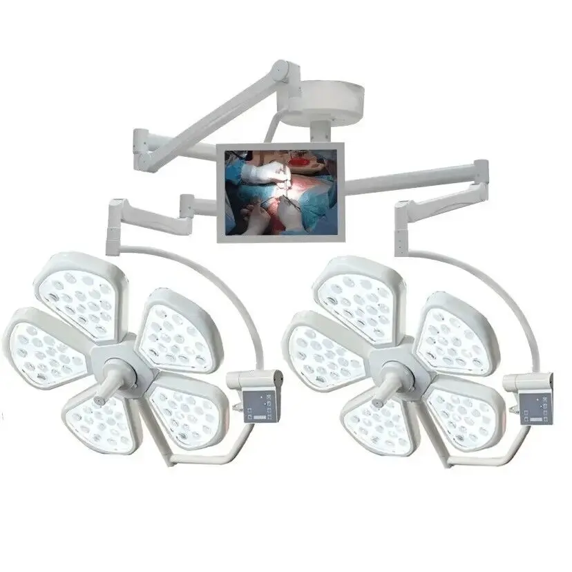 A doppia testa di tipo fiore soffitto a LED chirurgia shadowless operatorio lampada chirurgica operazione teatro luce prezzo