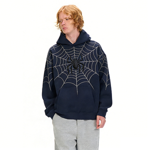 เสื้อฮู้ดดี้พิมพ์ลายหัวใจขาดๆ ผ้าเดนิมโครเมี่ยมคอตตอนคุณภาพสูง หนักพิเศษ สำหรับผู้ชาย รุ่น 1.1 จากคลังสินค้าสหรัฐอเมริกา ปี 2026 1 to 1 - Product Image 3