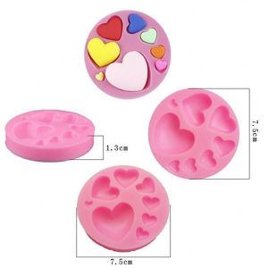 Molde de Silicona Personalizado al por Mayor con Forma de Corazón para Fondant, Chocolate, Caramelos y Decoración de Pasteles - Product Image 3