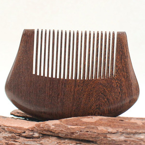Sandalwood Carved Wooden <b>Comb</b> Large Portable Travel Hair <b>Comb</b> <b>Butterfly</b> Flower Design For Girls - Product Image 3