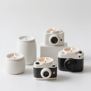 Set di Saliera e Pepiera in Ceramica a Forma di Fotocamera, Barattoli per <span class=keywords><strong>Spezie</strong></span> a Tema Fotografico Retrò per Decorazione Cucina, Regalo, 3,5 X 2,4 Pollici - Product Image 3