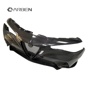 Pare-chocs avant de voiture en fibre de carbone de style <span class=keywords><strong>GTA</strong></span>, adapté à la mise à niveau et au remplacement du pare-chocs d'origine pour Alfa Romeo Giulia - Product Image 3