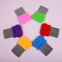 Peigne anti-tête de monstre personnalisé en acier inoxydable pour animaux de compagnie, brosse à poils, peigne anti-puces