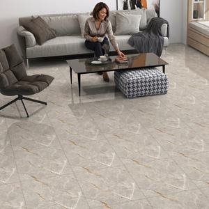 Angelo Mist 600x600mm Double Loading Glossy Porcelain <b>Tiles</b> Polished Interior Floor Collection 8mm - Product Image 4
