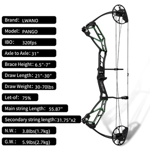 <span class=keywords><strong>Arc</strong></span> à poulies composite LWANO pour la <span class=keywords><strong>chasse</strong></span>, nouveau modèle, multicolores, noir - Product Image 1