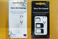 ADAPTADOR DE TARJETA SIM Adaptador de Tarjeta Nano SIM a Micro SIM Estándar, Juego de Adaptadores de Repuesto 4 en 1 para iPhone y Samsung