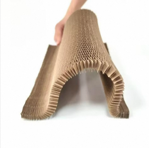 Couverture de protection en papier nid d'abeille rouge pour articles fragiles, papier nid d'abeille entièrement biodégradable, papier kraft - Product Image 3