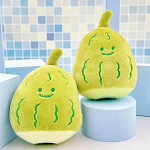 Mini verdure balsamo pera peluche verde verdure cibo imbottito cuscino adorabile creativo balsamo bambola cuscino portachiavi - Product Image 1