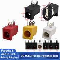 Prise DC 12V 5.5*2.1 DC005, résistante aux hautes températures, connecteur femelle, contact en cuivre, boîtier en laiton 1P, automobile