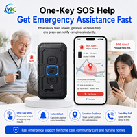 Localizador GPS GSM LBS WiFi 2G Antipérdida para Personas Mayores con Demencia de Alzheimer, Dispositivo Portátil con Llamada Bidireccional SOS para Residencias de Ancianos