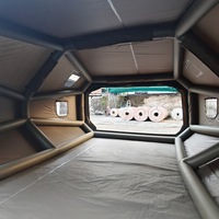 Tente gonflable de luxe pour camping, capsule spatiale, quatre saisons, imperméable, 3000+, installation rapide, monocouche, grande capacité, pour extérieur