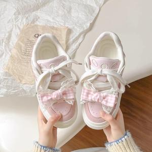 Explosions Board Chaussures de course Femmes 2025 Nouvelle arrivée Semelle épaisse Blanc All-match <span class=keywords><strong>Pain</strong></span> Chaussures - Product Image 4