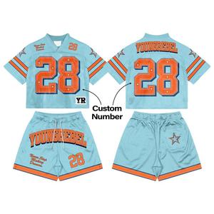 Ensemble Maillot et Short de Sport Personnalisé Imprimé Respirant Style Y2K Néo-Rétro Été 100% Polyester Élégant - Product Image 3