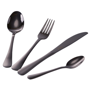 Juego de Cubiertos 5TH AVENUE de 4 Piezas en Negro Brillante - Product Image 3