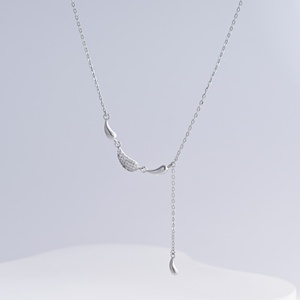 custom plata 925 sterling Silver Pear Cut zircon pendant <b>necklace</b> Minimalist gold plated summer water drop <b>necklaces</b> for women - Product Image 3