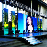 Écran LED programmable commercial pour publicité, imperméable, extérieur, P3.91, 500*1000, mur d'images LED