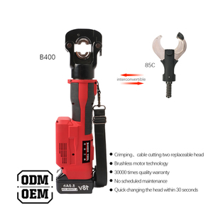 Thép không gỉ thủy lực uốn tóc bồng công cụ Pin hoạt động điện Dây Báo Chí Kìm cho cáp đồng nhôm Điện crimper - Product Image 2