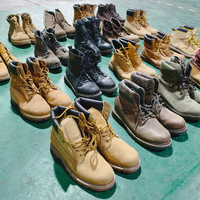 Bottes montantes imperméables en cuir véritable pour hommes, de seconde main, de marque internationale, vente en gros